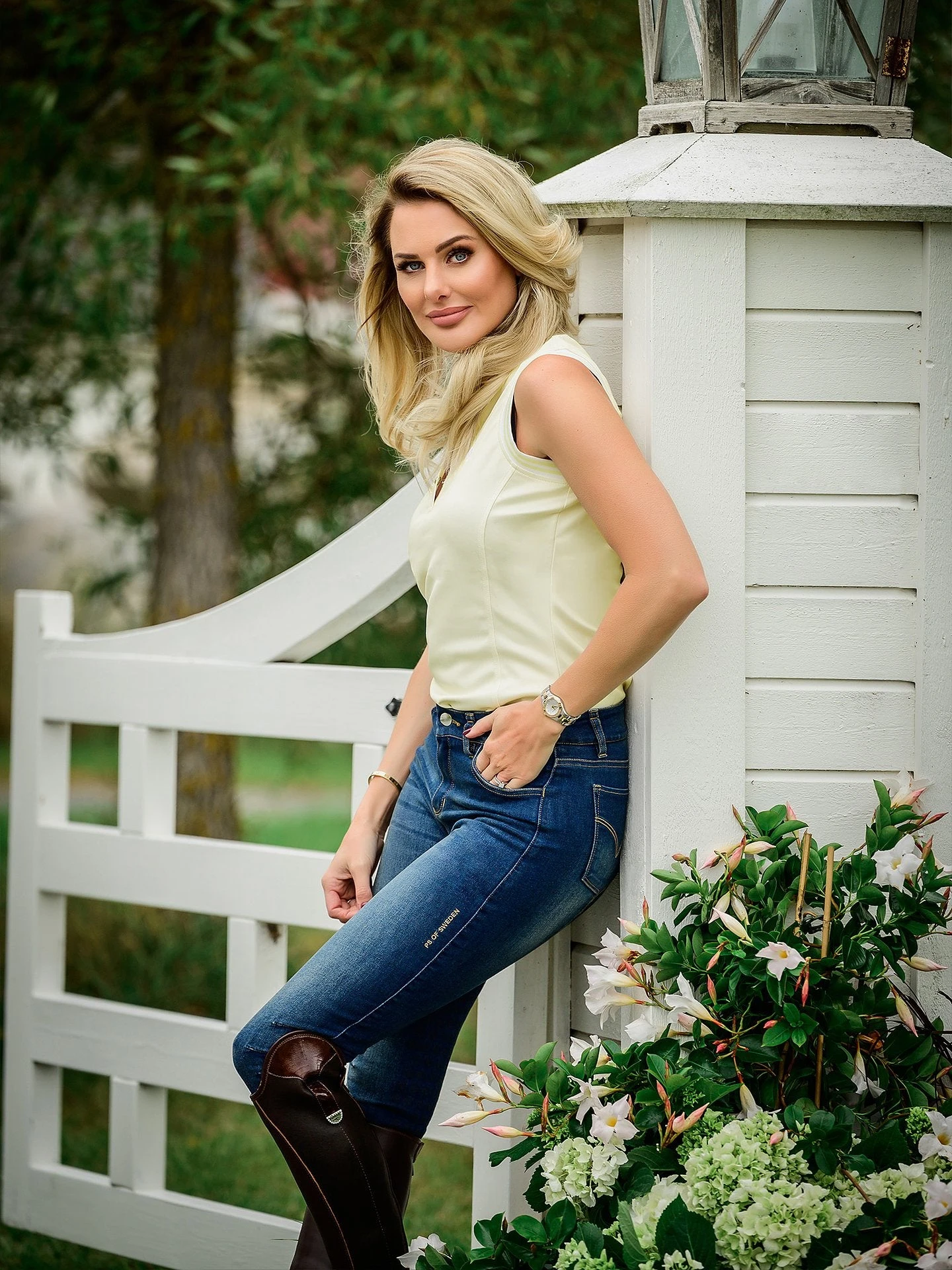 PS Of Sweden Minna Sleeveless Polo Shirt Lemon 2 PS Of Sweden Minna Sleeveless Polo Shirt Lemon - Image 2