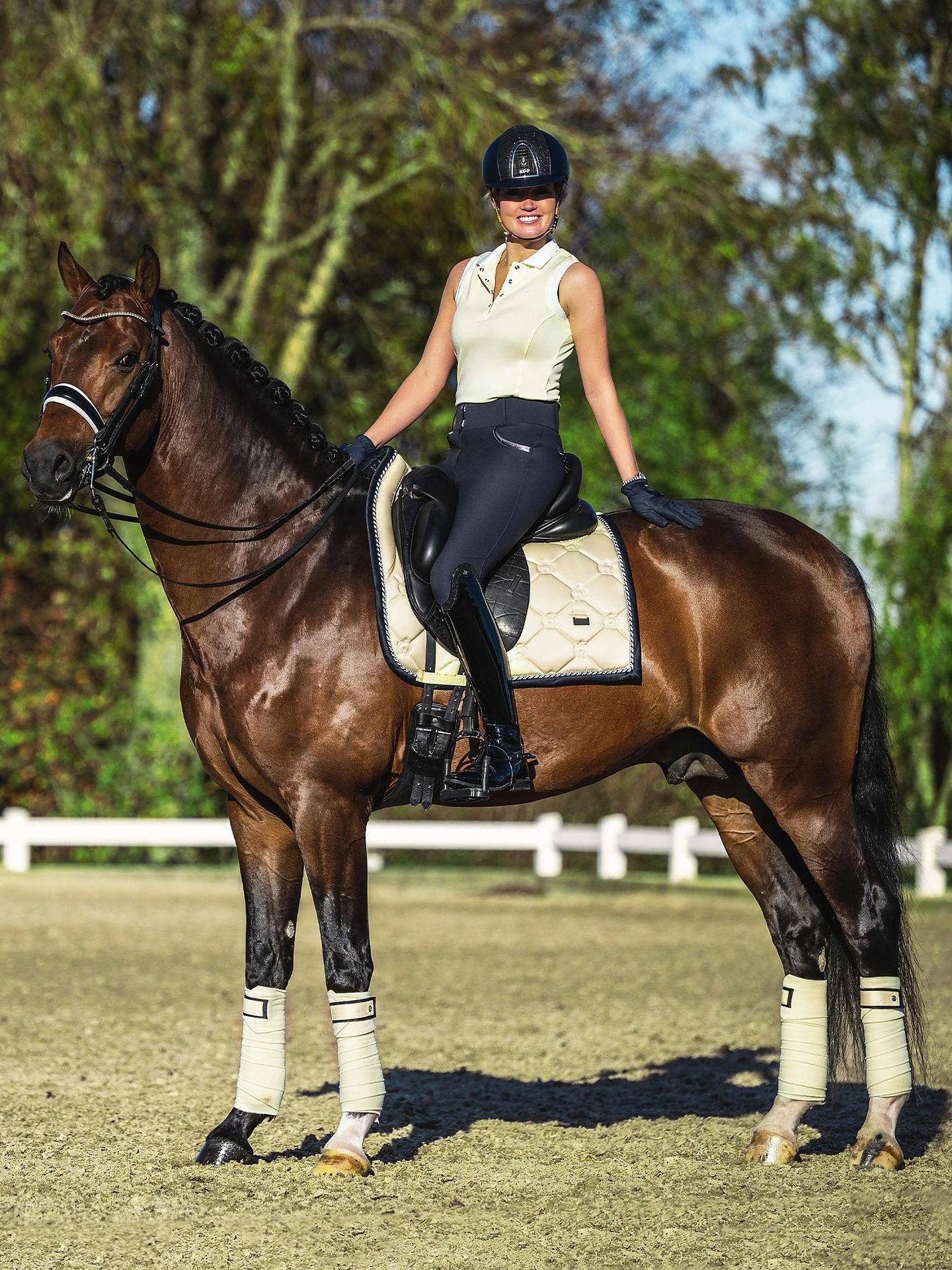 PS Of Sweden Minna Sleeveless Polo Shirt Lemon 3 PS Of Sweden Minna Sleeveless Polo Shirt Lemon - Image 3