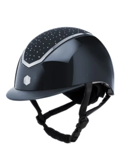 Charles Owen Kylo Crystal Helmet Navy Gloss/Silver