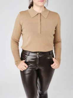 PS Of Sweden Hailey Fine Knit Sweater Camel -Maximilian Store 281 da820769b2 haily beige 0003 1 original