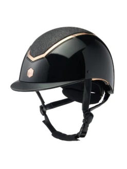 Charles Owen Kylo Sparkly Helmet Black Gloss/Rose Gold