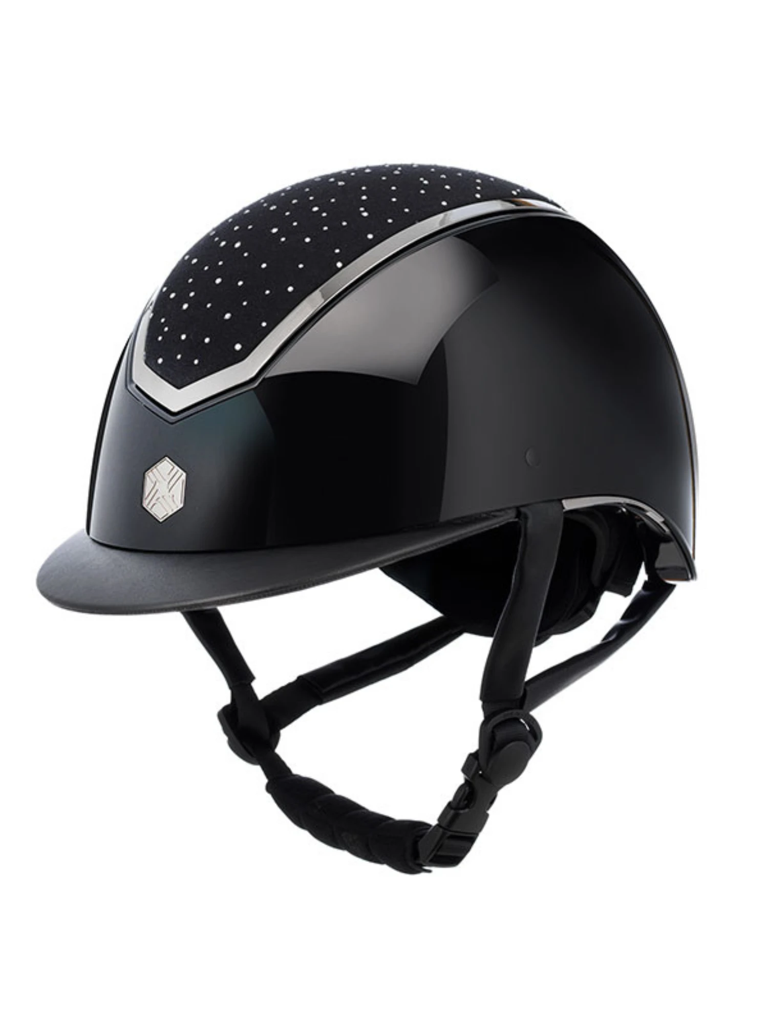 Charles Owen Kylo Crystal Helmet Black Gloss/Silver 4 Charles Owen Kylo Crystal Helmet Black Gloss/Silver - Image 4