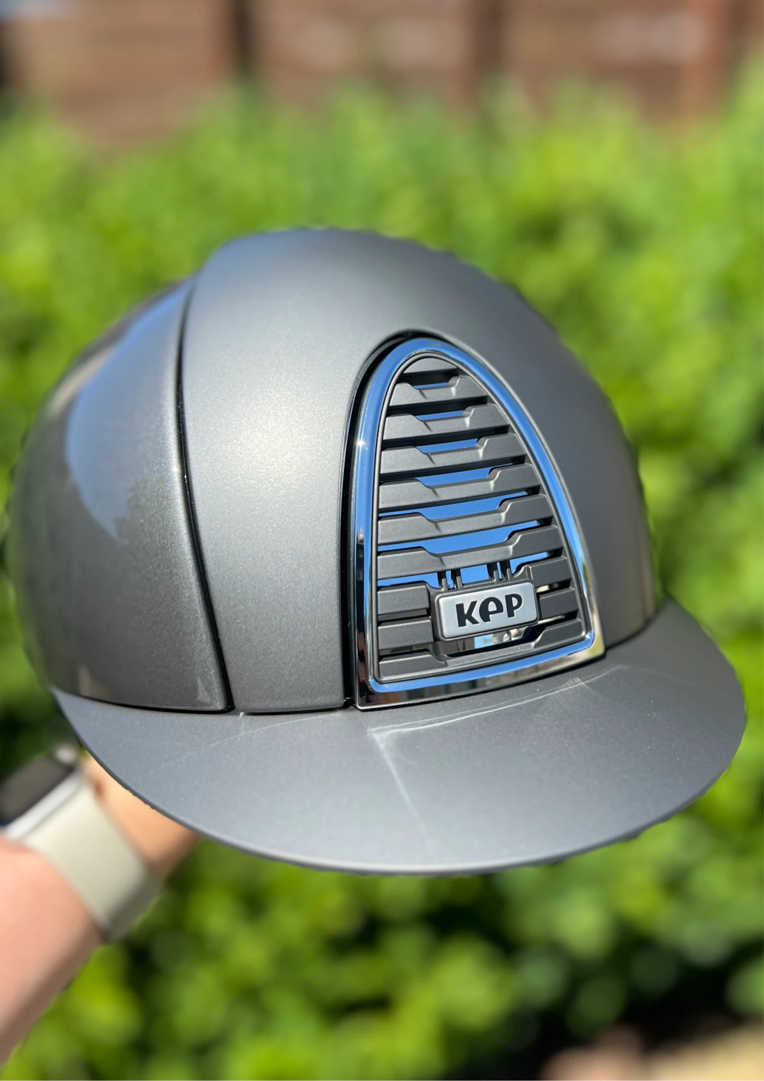 KEP Cromo 2.0 Helmet Polish/Textile Grey - Chrome Frame 1 KEP Cromo 2.0 Helmet Polish/Textile Grey - Chrome Frame