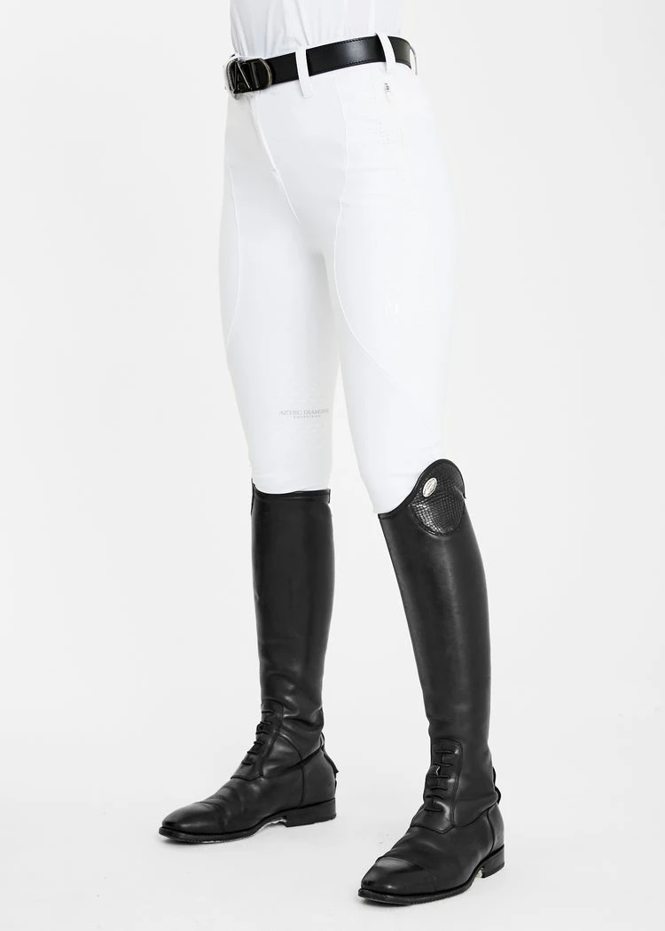 Aztec Diamond Performance Breeches White 4 Aztec Diamond Performance Breeches White - Image 4