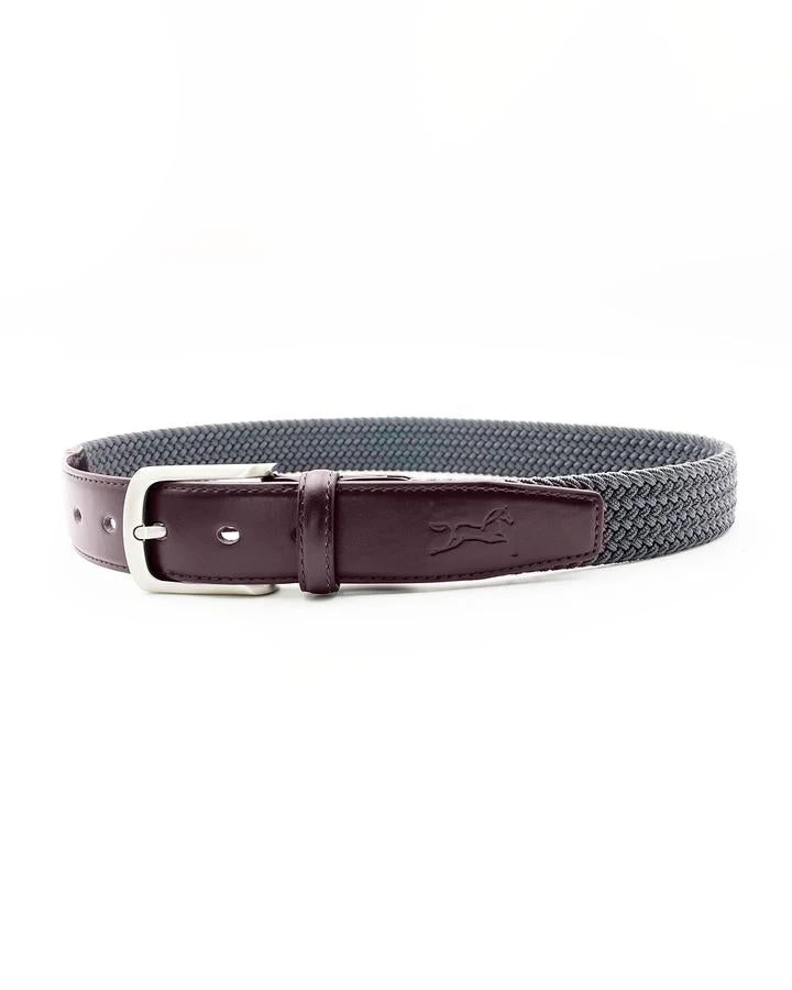 Fager Elastic Leather Belt Brown/Grey 1 Fager Elastic Leather Belt Brown/Grey