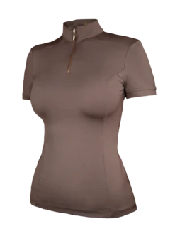 Equestrian Stockholm UV Protection Short-Sleeve Base Layer Champagne -Maximilian Store Champagne uv protection top short sleeve