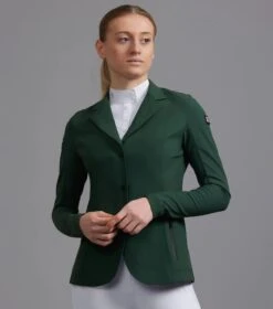 Premier Equine Evinco Ladies Competition Jacket Alpine Green