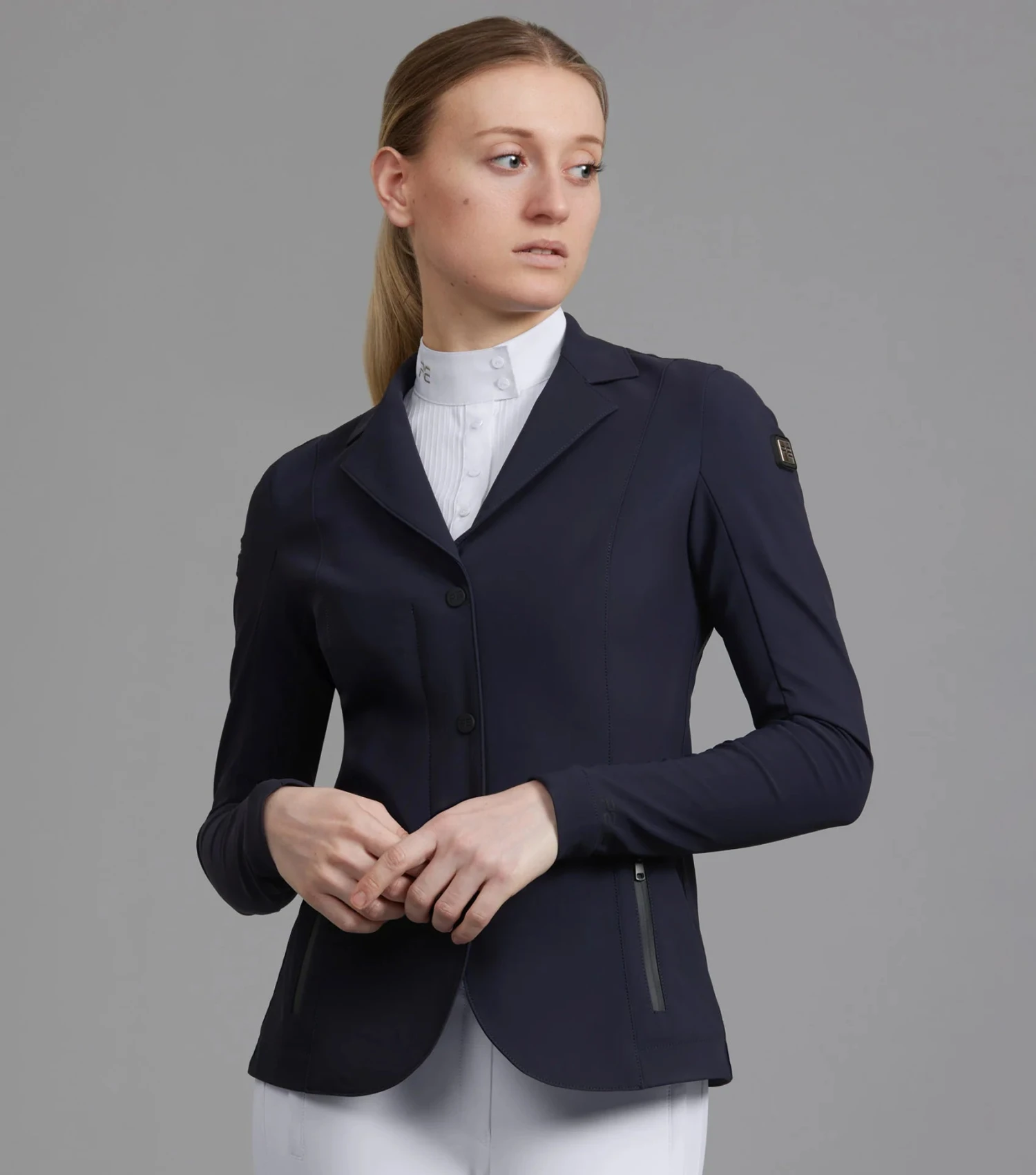 Premier Equine Evinco Ladies Competition Jacket French Navy 1 Premier Equine Evinco Ladies Competition Jacket French Navy