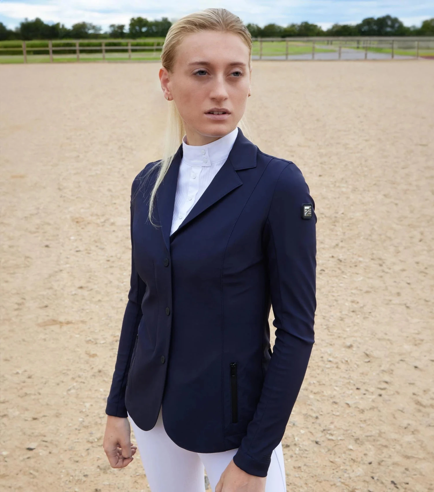 Premier Equine Evinco Ladies Competition Jacket French Navy 2 Premier Equine Evinco Ladies Competition Jacket French Navy - Image 2