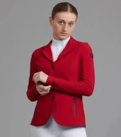 Premier Equine Evinco Ladies Competition Jacket London Red