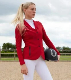 Premier Equine Evinco Ladies Competition Jacket London Red 8 Premier Equine Evinco Ladies Competition Jacket London Red -Maximilian Store Evinco Competition Jacket Red 2 2048x bad27945 5469 4c46 a73c e64c450201fd