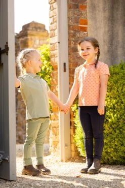 LeMieux Mini Polo Shirt Sherbet 10 LeMieux Mini Polo Shirt Sherbet -Maximilian Store GROUP lifestyle minipoloshirt sherbert thyme 1