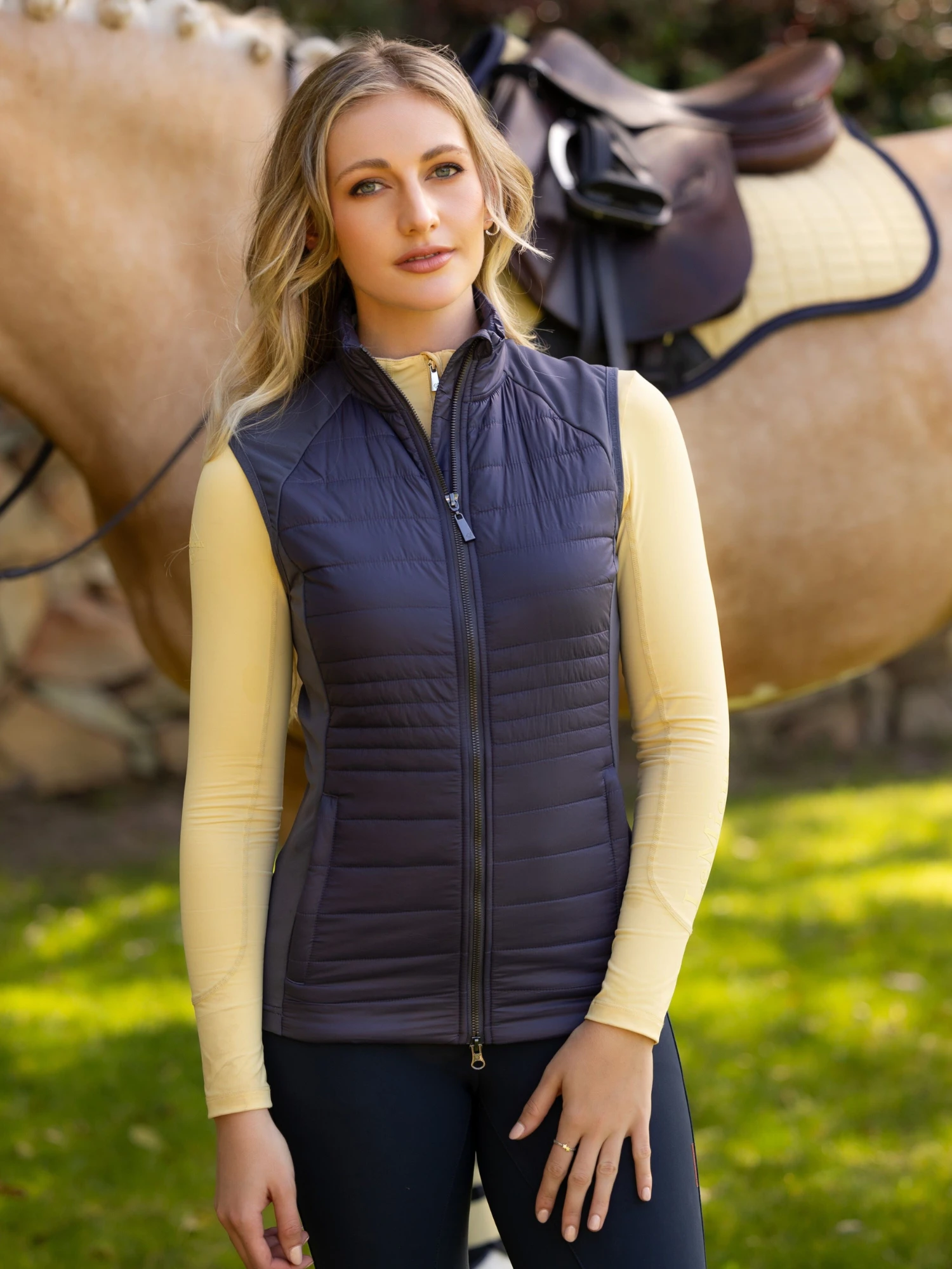 LeMieux Juliette Gilet Dusk Blue 3 LeMieux Juliette Gilet Dusk Blue - Image 3