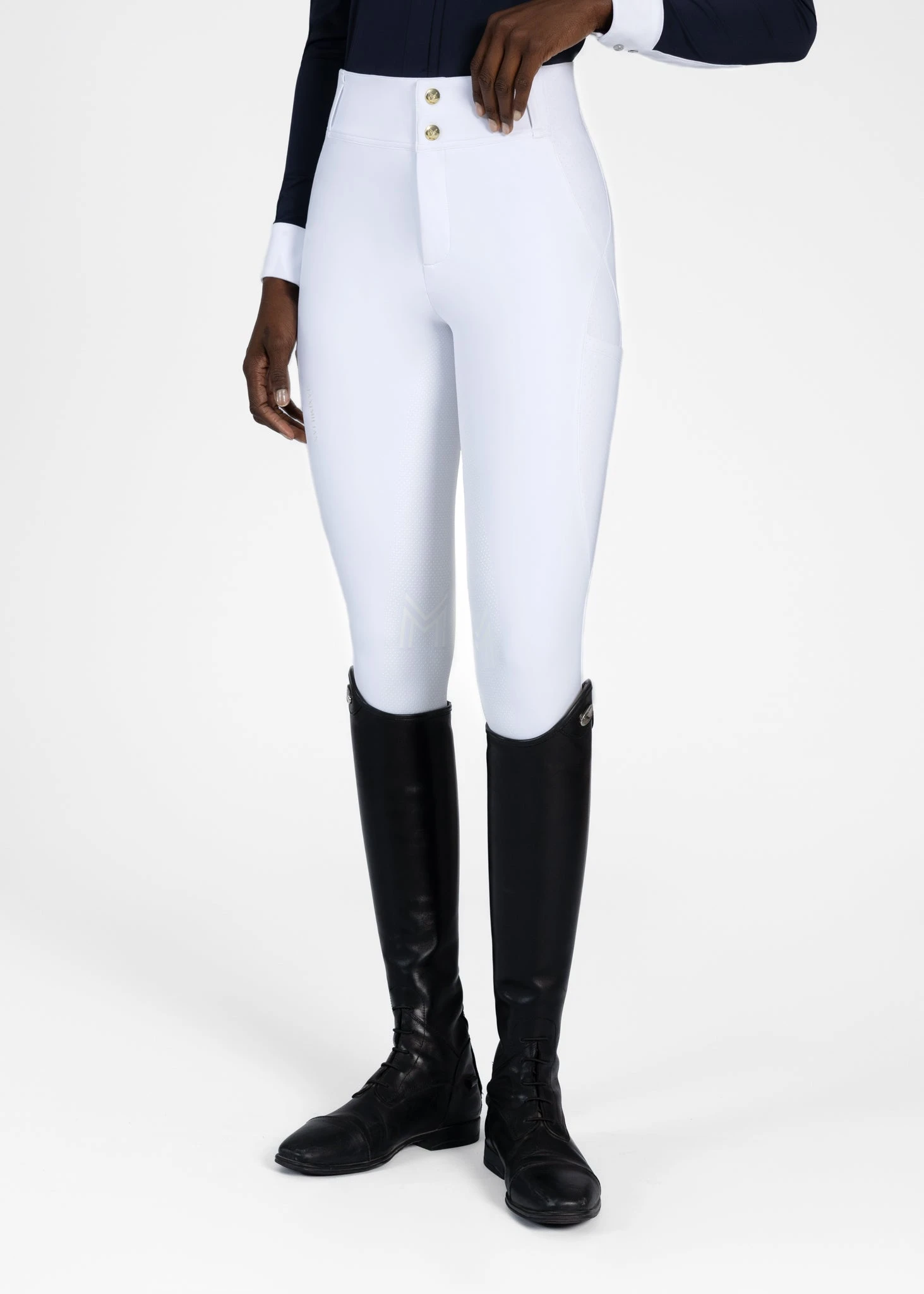 Maximilian Aero Breeches White/Gold 10 Maximilian Aero Breeches White/Gold - Image 10