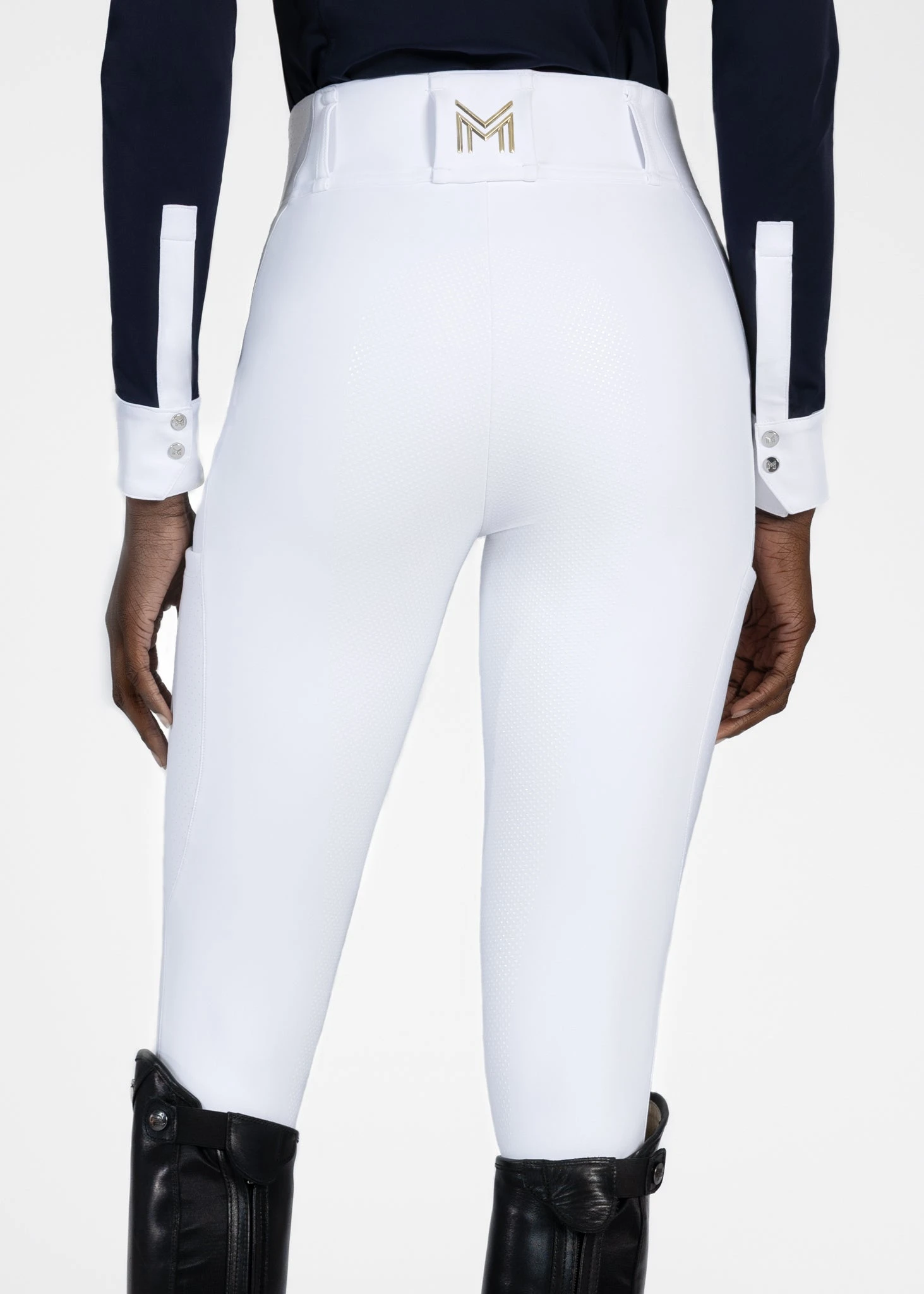 Maximilian Aero Breeches White/Gold 2 Maximilian Aero Breeches White/Gold - Image 2