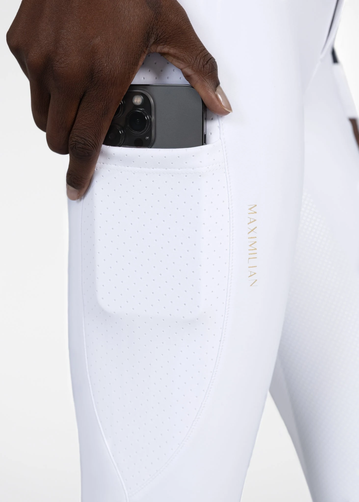 Maximilian Aero Breeches White/Gold 3 Maximilian Aero Breeches White/Gold - Image 3