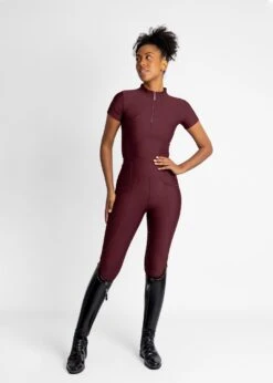 Maximilian Short Sleeve Base Layer Burgundy -Maximilian Store IMG 1988