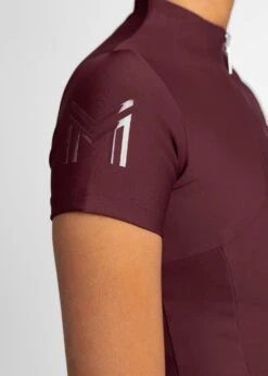 Maximilian Short Sleeve Base Layer Burgundy -Maximilian Store IMG 1994