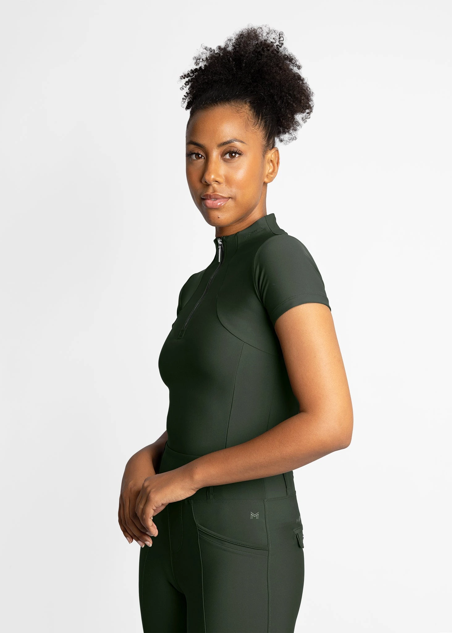Maximilian Short Sleeve Base Layer Hunter Green 3 Maximilian Short Sleeve Base Layer Hunter Green - Image 3