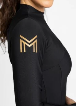 Maximilian Long Sleeve Base Layer Black/Gold -Maximilian Store IMG 2093