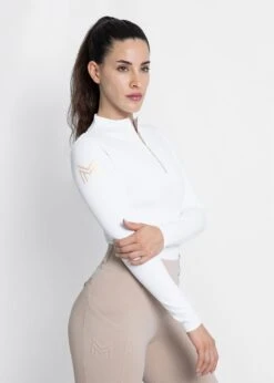 Maximilian Long Sleeve Base Layer White/Silver 10 Maximilian Long Sleeve Base Layer White/Silver -Maximilian Store IMG 2098