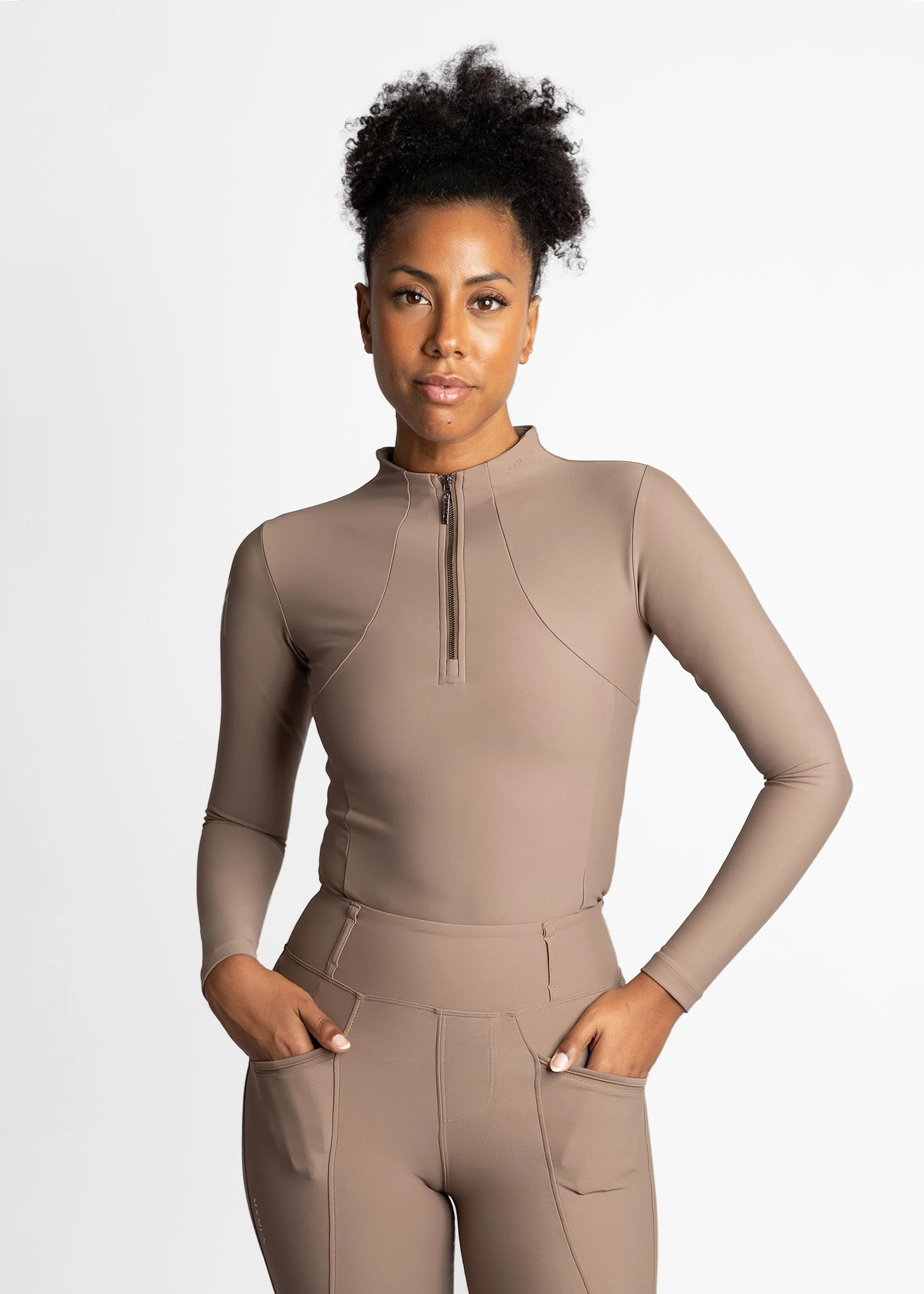 Maximilian Long Sleeve Base Layer Nougat 1 Maximilian Long Sleeve Base Layer Nougat