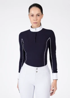 Maximilian Nova Long Sleeve Show Shirt Navy