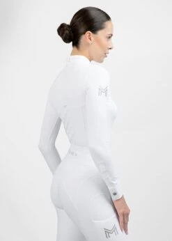 Maximilian Era Long Sleeve Show Shirt White 9 Maximilian Era Long Sleeve Show Shirt White -Maximilian Store IMG 2170