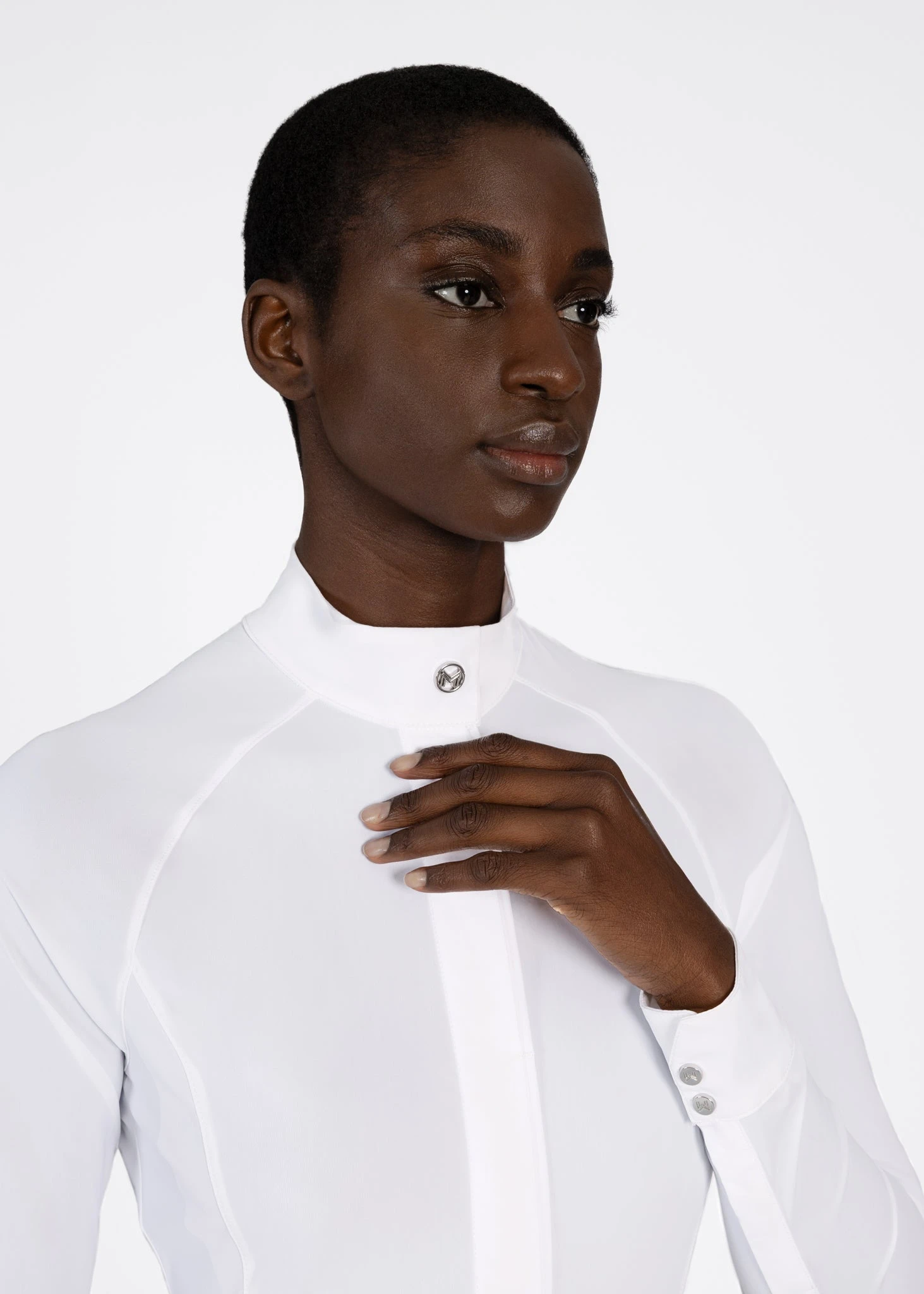 Maximilian Aira Long Sleeve Show Shirt White 2 Maximilian Aira Long Sleeve Show Shirt White - Image 2
