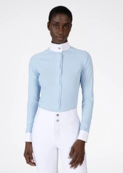 Maximilian Aira Long Sleeve Show Shirt Aqua