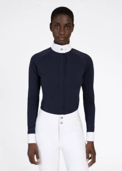 Maximilian Aira Long Sleeve Show Shirt Navy