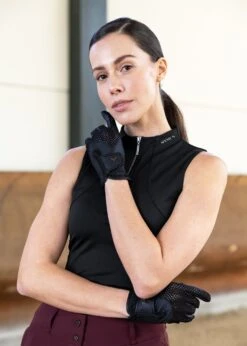 Maximilian Ava Riding Gloves Navy/Black -Maximilian Store IMG 2337