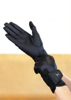 Maximilian Ava Riding Gloves Navy/Black -Maximilian Store IMG 2338