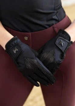 Maximilian Ava Riding Gloves Navy/Black