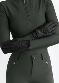 Maximilian Emblem Riding Gloves Black -Maximilian Store IMG 2356