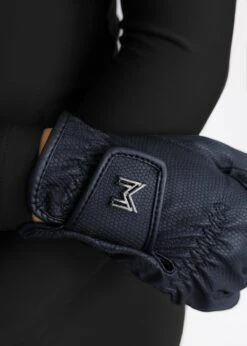 Maximilian Emblem Riding Gloves Navy 11 Maximilian Emblem Riding Gloves Navy -Maximilian Store IMG 2359