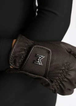 Maximilian Emblem Riding Gloves Chocolate -Maximilian Store IMG 2366