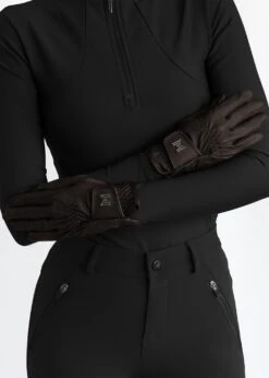 Maximilian Emblem Riding Gloves Chocolate -Maximilian Store IMG 2368