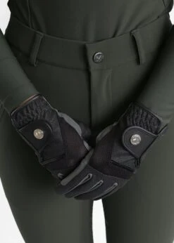 Maximilian Max Riding Gloves Black/Grey