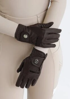 Maximilian Max Riding Gloves Chocolate