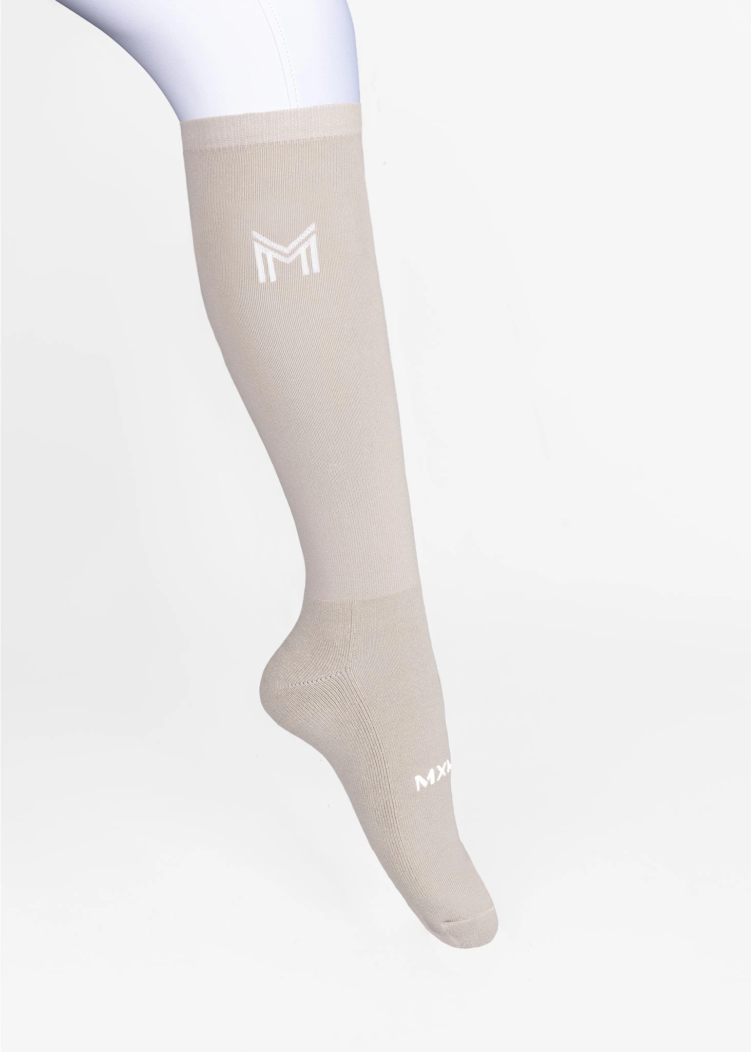 Maximilian Flag Riding Socks Beige 2 Maximilian Flag Riding Socks Beige - Image 2