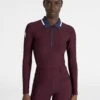 Maximilian Concept Long Sleeve Polo Shirt Burgundy