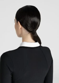 Maximilian Concept Long Sleeve Polo Shirt Black -Maximilian Store IMG 2475