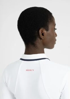 Maximilian Concept Long Sleeve Polo Shirt White -Maximilian Store IMG 2479