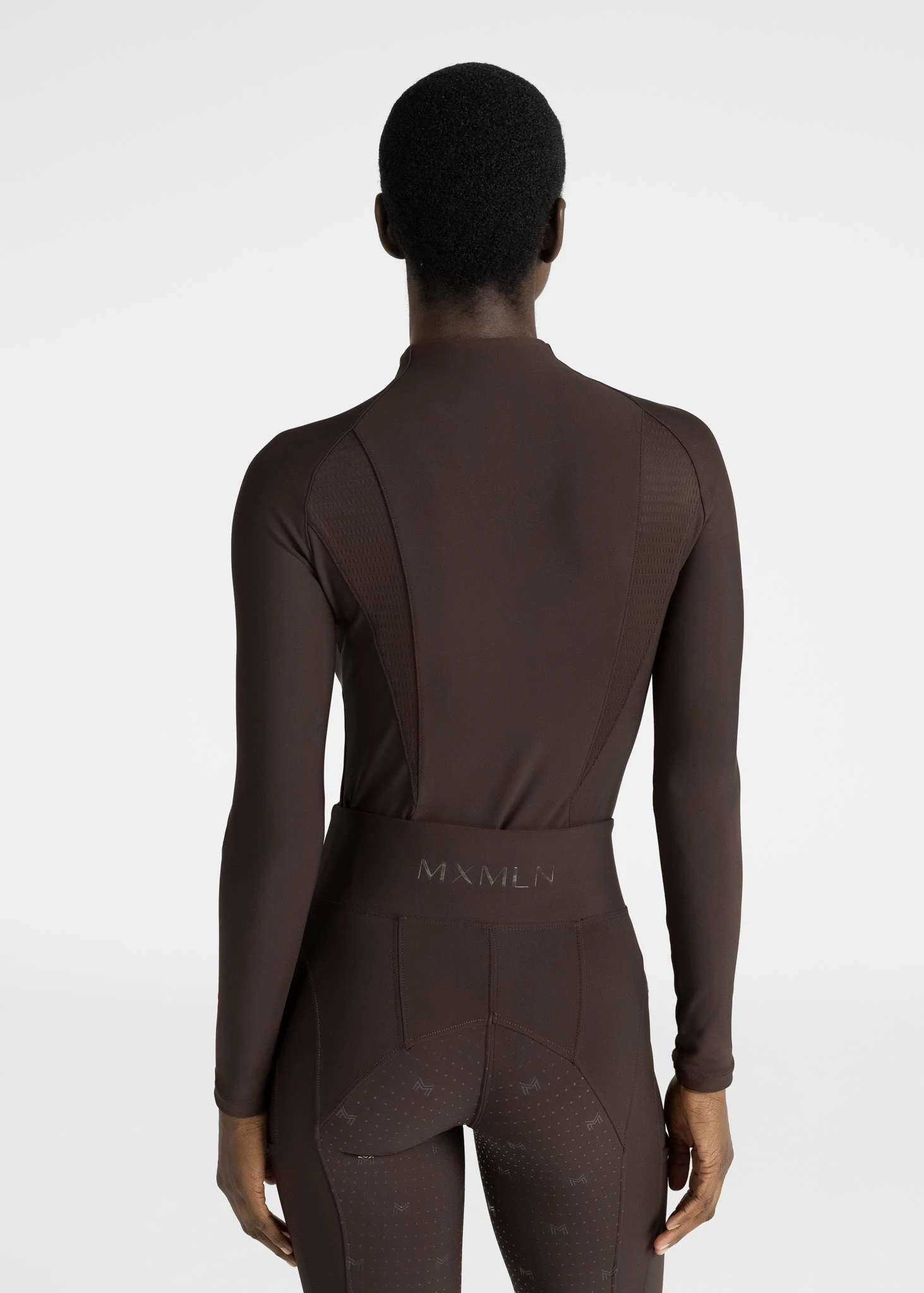 Maximilian Frame Long Sleeve Base Layer Chocolate 2 Maximilian Frame Long Sleeve Base Layer Chocolate - Image 2