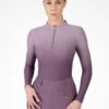 Maximilian Ombré Long Sleeve Base Layer Plum/Orchid