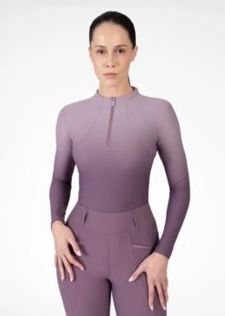 Maximilian Ombré Long Sleeve Base Layer Plum/Orchid