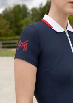 Maximilian Concept Short Sleeve Polo Shirt Navy -Maximilian Store IMG 2593