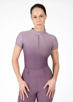 Maximilian Ombré Short Sleeve Base Layer Plum/Orchid