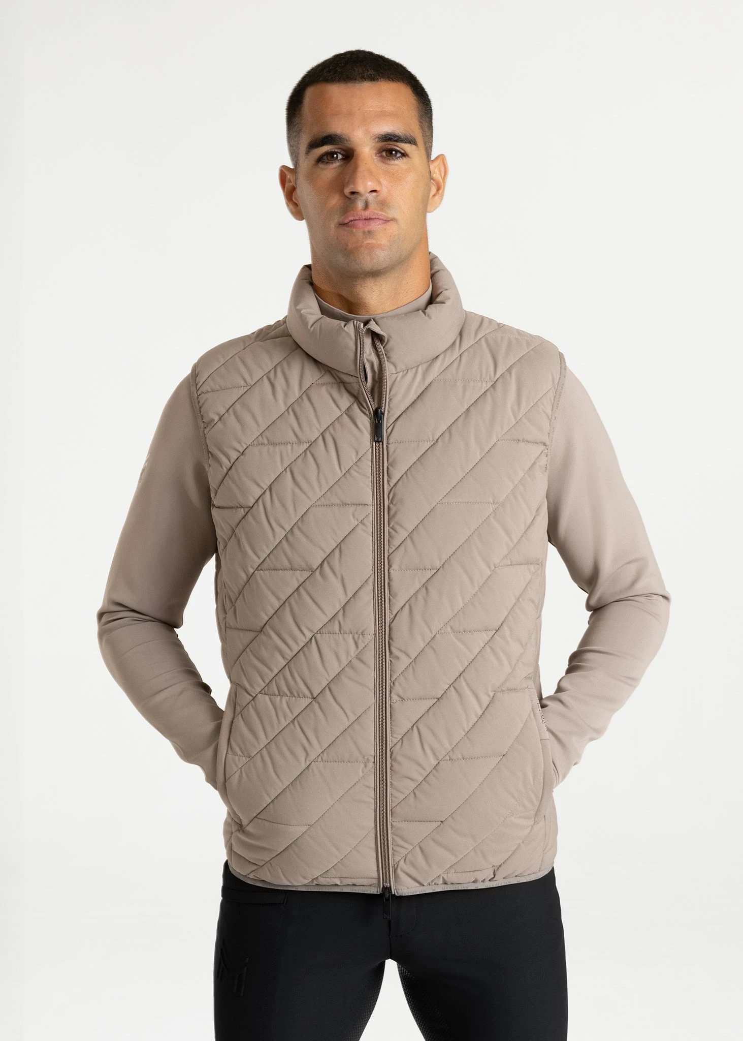 Maximilian Men Zenith Vest Taupe 1 Maximilian Men Zenith Vest Taupe